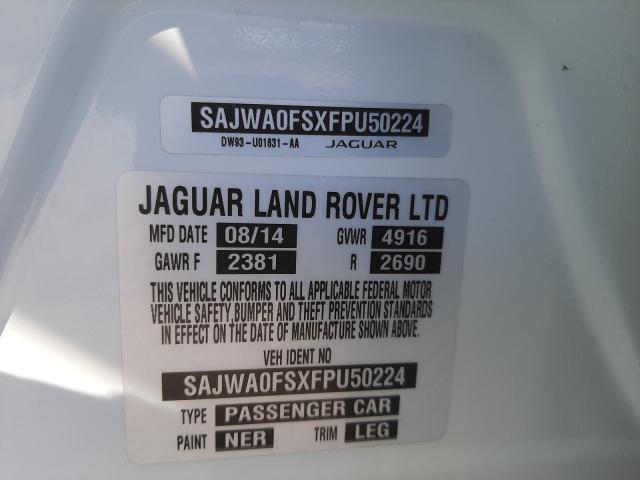 Photo 9 VIN: SAJWA0FSXFPU50224 - JAGUAR XF 2.0T PR 