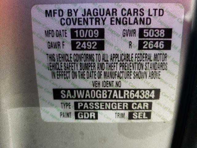 Photo 9 VIN: SAJWA0GB7ALR64384 - JAGUAR XF PREMIUM 