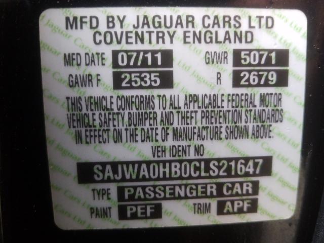 Photo 9 VIN: SAJWA0HB0CLS21647 - JAGUAR XF PORTFOL 