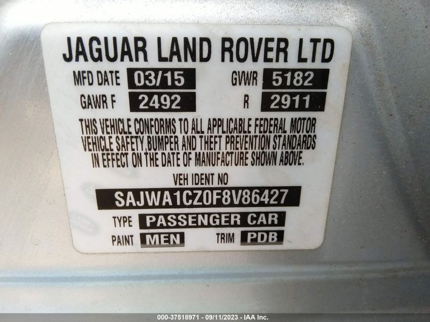 Photo 8 VIN: SAJWA1CZ0F8V86427 - JAGUAR XJ 