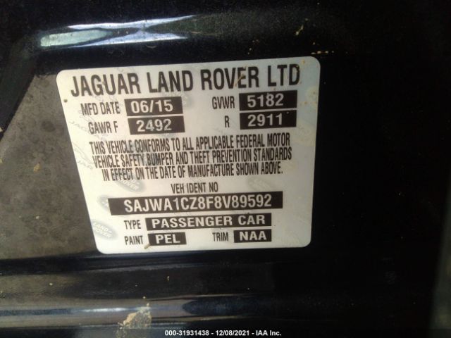 Photo 8 VIN: SAJWA1CZ8F8V89592 - JAGUAR XJ 