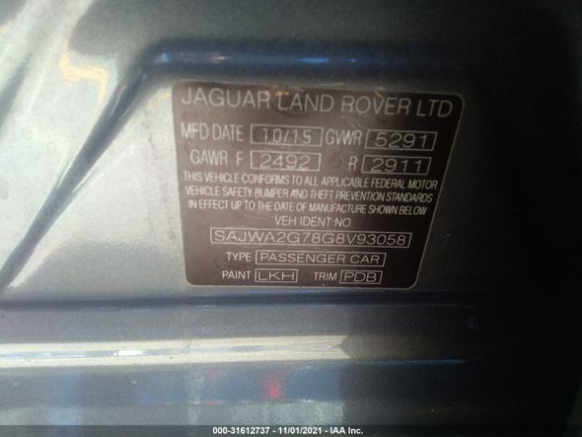 Photo 8 VIN: SAJWA2G78G8V93058 - JAGUAR XJ 