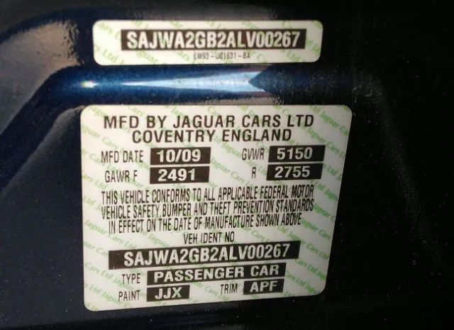 Photo 8 VIN: SAJWA2GB2ALV00267 - JAGUAR XJ 