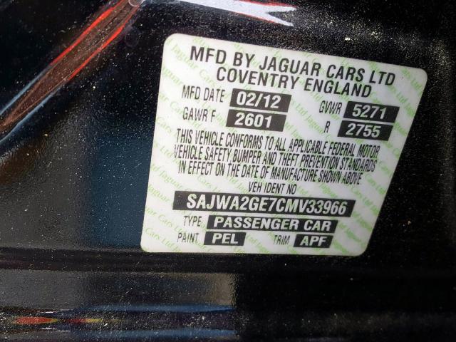 Photo 9 VIN: SAJWA2GE7CMV33966 - JAGUAR XJL SUPERC 