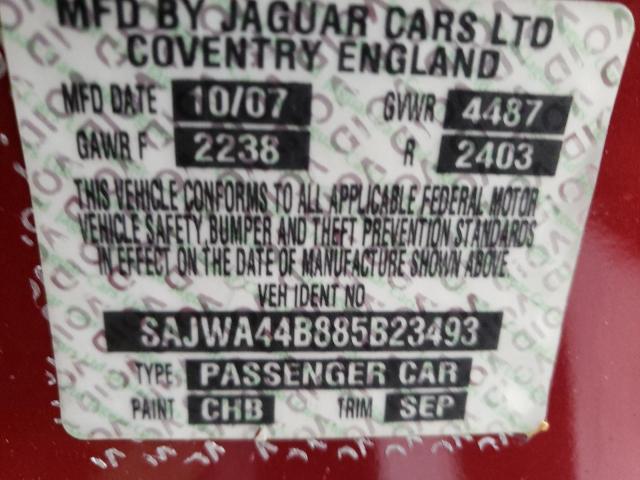 Photo 12 VIN: SAJWA44B885B23493 - JAGUAR XK 