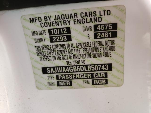 Photo 9 VIN: SAJWA4GB6DLB50743 - JAGUAR XK 