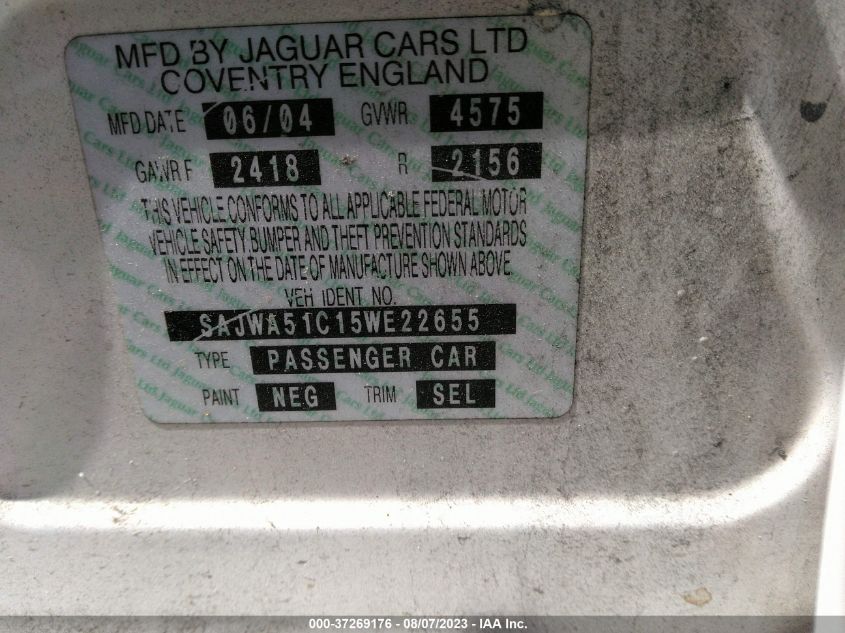 Photo 8 VIN: SAJWA51C15WE22655 - JAGUAR X-TYPE 