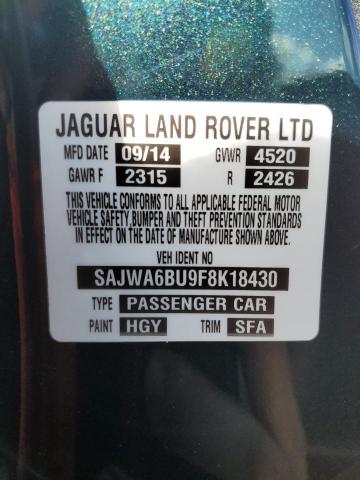 Photo 12 VIN: SAJWA6BU9F8K18430 - JAGUAR F-TYPE S 