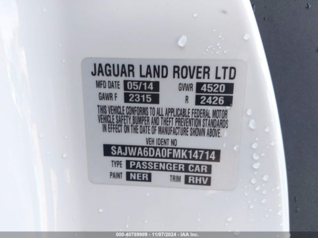 Photo 8 VIN: SAJWA6DA0FMK14714 - JAGUAR F-TYPE 