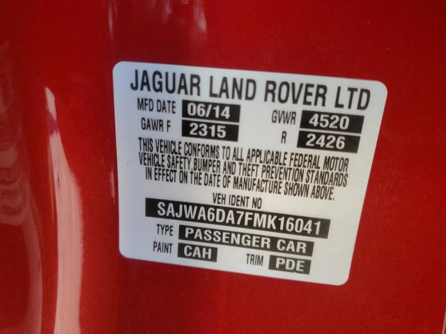 Photo 9 VIN: SAJWA6DA7FMK16041 - JAGUAR F-TYPE R 