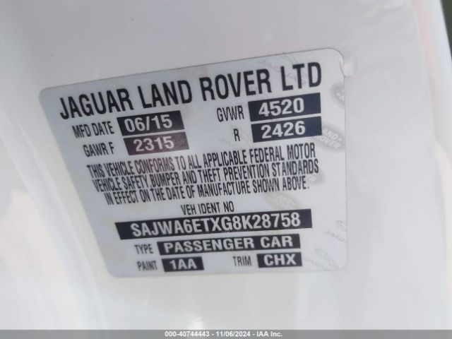 Photo 8 VIN: SAJWA6ETXG8K28758 - JAGUAR F-TYPE 