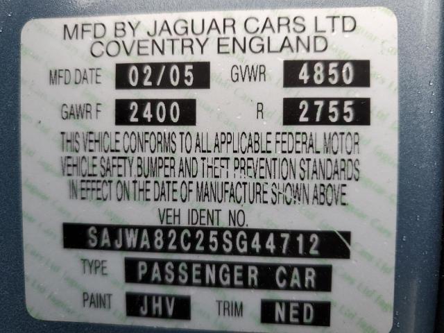 Photo 11 VIN: SAJWA82C25SG44712 - JAGUAR XJ 