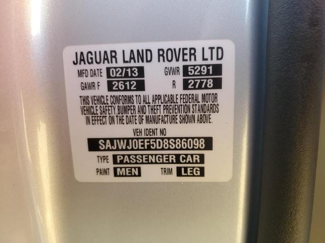 Photo 11 VIN: SAJWJ0EF5D8S86098 - JAGUAR XF 