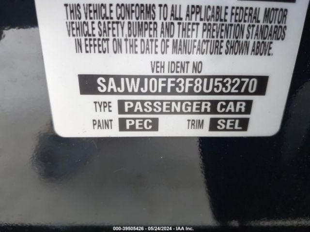 Photo 8 VIN: SAJWJ0FF3F8U53270 - JAGUAR XF 