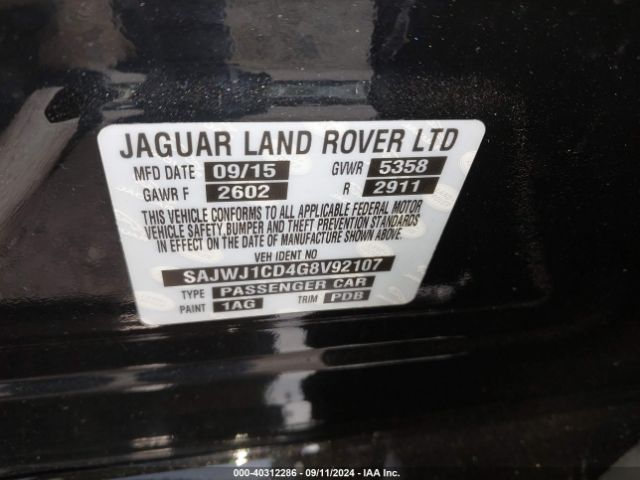 Photo 8 VIN: SAJWJ1CD4G8V92107 - JAGUAR XJ 