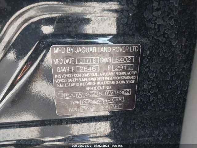 Photo 8 VIN: SAJWJ2GD6J8W15362 - JAGUAR XJ 