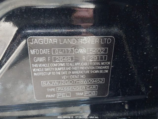 Photo 8 VIN: SAJWJ2GD7H8W09452 - JAGUAR XJ 