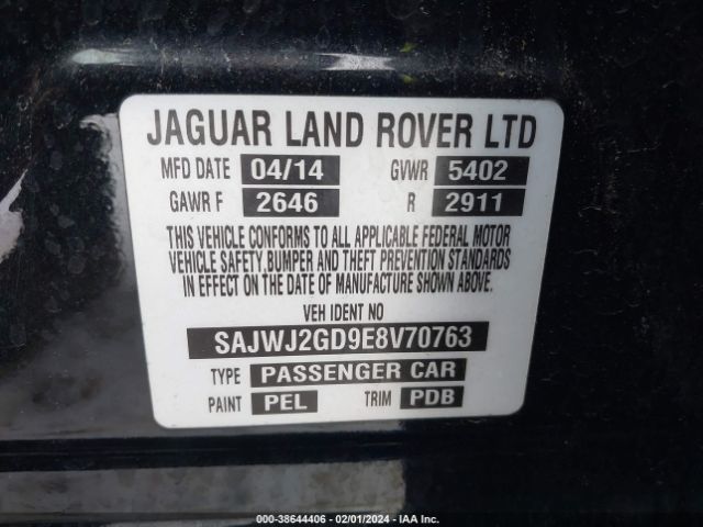 Photo 8 VIN: SAJWJ2GD9E8V70763 - JAGUAR XJ 