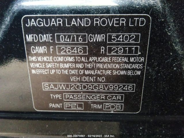 Photo 8 VIN: SAJWJ2GD9G8V99246 - JAGUAR XJ 