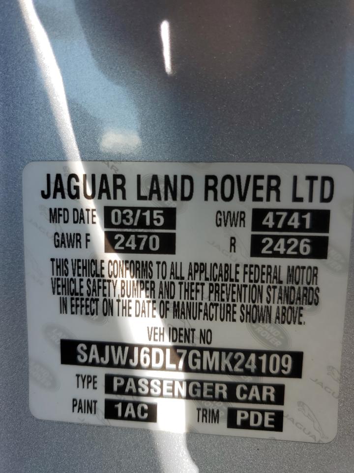 Photo 11 VIN: SAJWJ6DL7GMK24109 - JAGUAR F-TYPE 