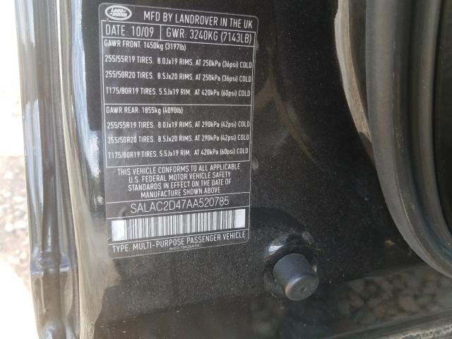 Photo 9 VIN: SALAC2D47AA520785 - LAND ROVER LR4 