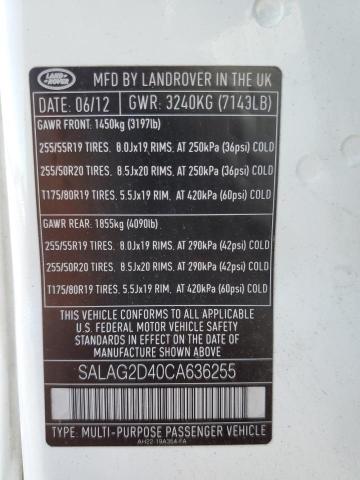 Photo 13 VIN: SALAG2D40CA636255 - LAND ROVER LR4 HSE 