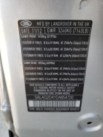 Photo 9 VIN: SALAG2D41DA654720 - LAND ROVER LR4 HSE 