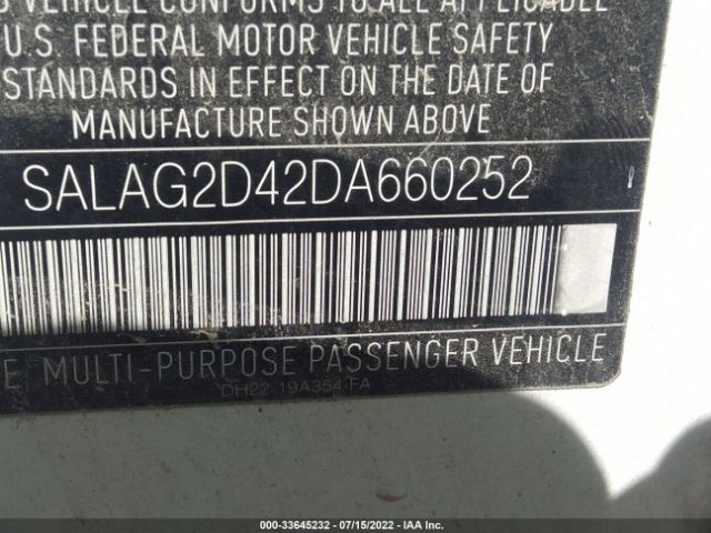 Photo 8 VIN: SALAG2D42DA660252 - LAND ROVER LR4 