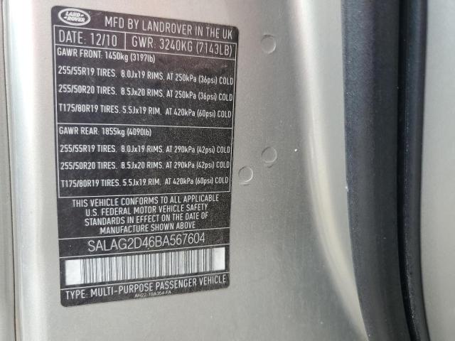 Photo 11 VIN: SALAG2D46BA567604 - LAND ROVER LR4 HSE 