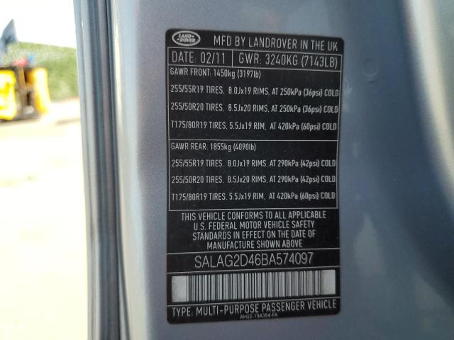 Photo 11 VIN: SALAG2D46BA574097 - LAND ROVER LR4 