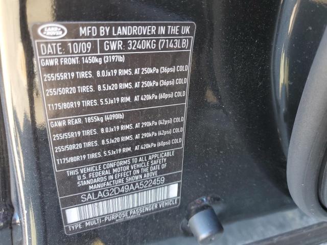 Photo 12 VIN: SALAG2D49AA522459 - LAND ROVER LR4 