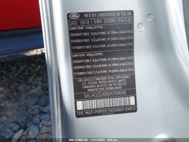 Photo 8 VIN: SALAG2D49BA558606 - LAND ROVER LR4 