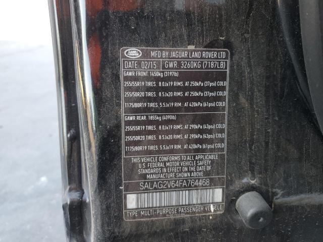 Photo 12 VIN: SALAG2V64FA764468 - LAND ROVER LR4 HSE 