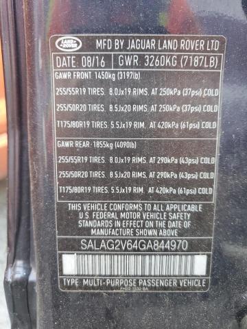 Photo 12 VIN: SALAG2V64GA844970 - LAND ROVER LR4 HSE 