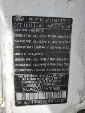 Photo 12 VIN: SALAG2V65EA701698 - LAND ROVER LR4 