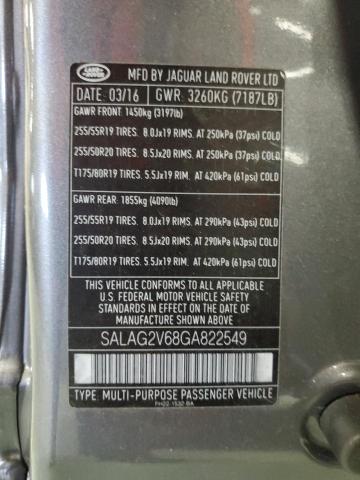 Photo 12 VIN: SALAG2V68GA822549 - LAND ROVER LR4 