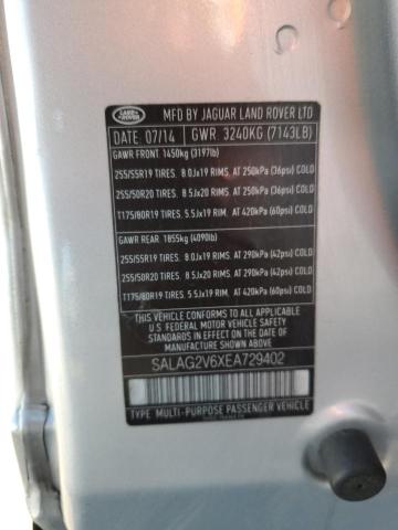 Photo 12 VIN: SALAG2V6XEA729402 - LAND ROVER LR4 