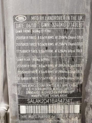 Photo 13 VIN: SALAK2D41BA547341 - LAND ROVER LR4 HSE LU 