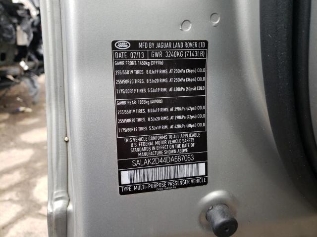 Photo 12 VIN: SALAK2D44DA687063 - LAND ROVER LR4 HSE LU 