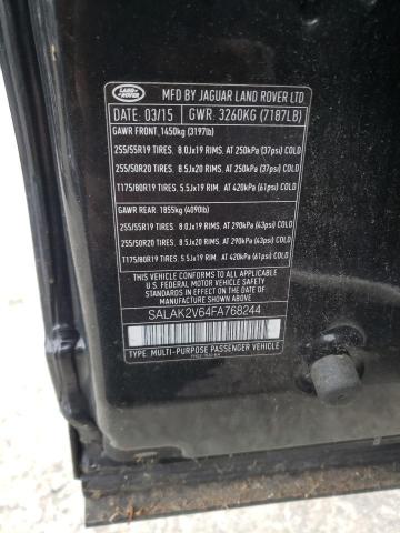 Photo 12 VIN: SALAK2V64FA768244 - LAND ROVER LR4 