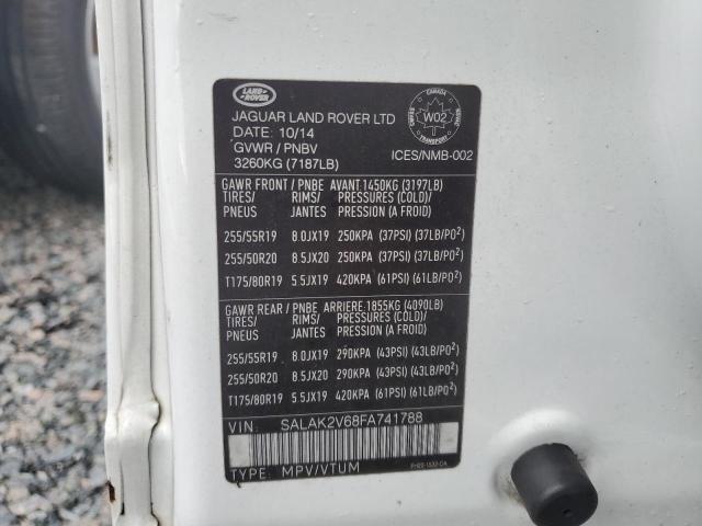 Photo 13 VIN: SALAK2V68FA741788 - LAND ROVER LR4 HSE LU 