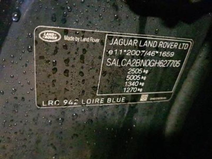 Photo 12 VIN: SALCA2BN0GH627705 - LAND ROVER DISCOVERY SPORT DIESEL 