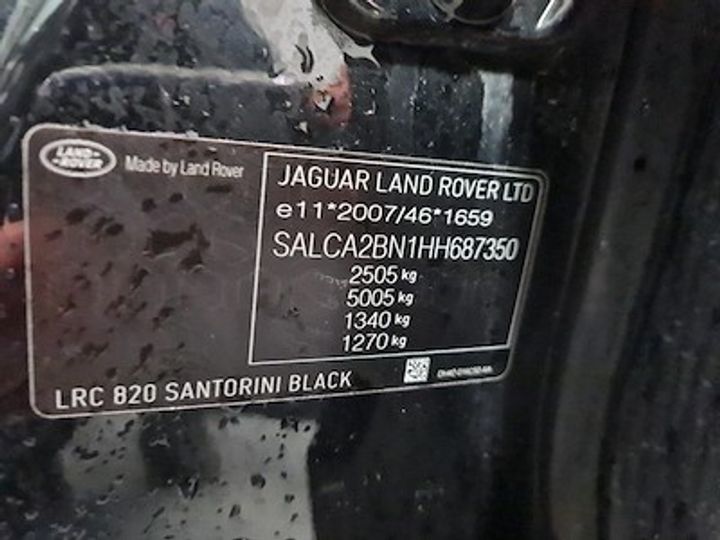 Photo 12 VIN: SALCA2BN1HH687350 - LAND ROVER DISCOVERY SPORT DIESEL 