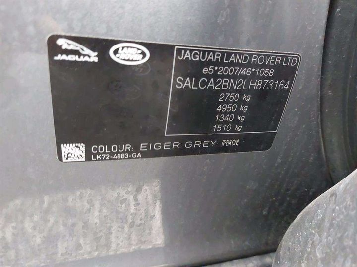 Photo 8 VIN: SALCA2BN2LH873164 - LAND ROVER DISCOVERY SPORT 