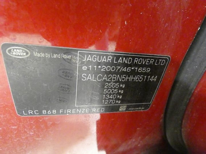 Photo 4 VIN: SALCA2BN5HH651144 - LAND ROVER DISCOVERY SPORT 