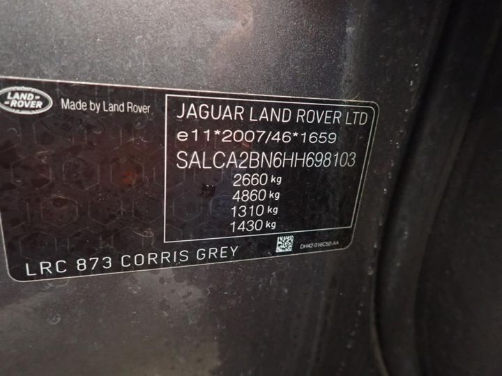 Photo 16 VIN: SALCA2BN6HH698103 - LAND ROVER DISCOVERY SPORT 