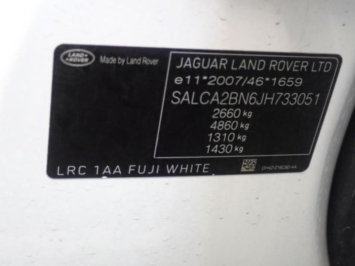 Photo 14 VIN: SALCA2BN6JH733051 - LAND ROVER DISCOVERY SPORT 