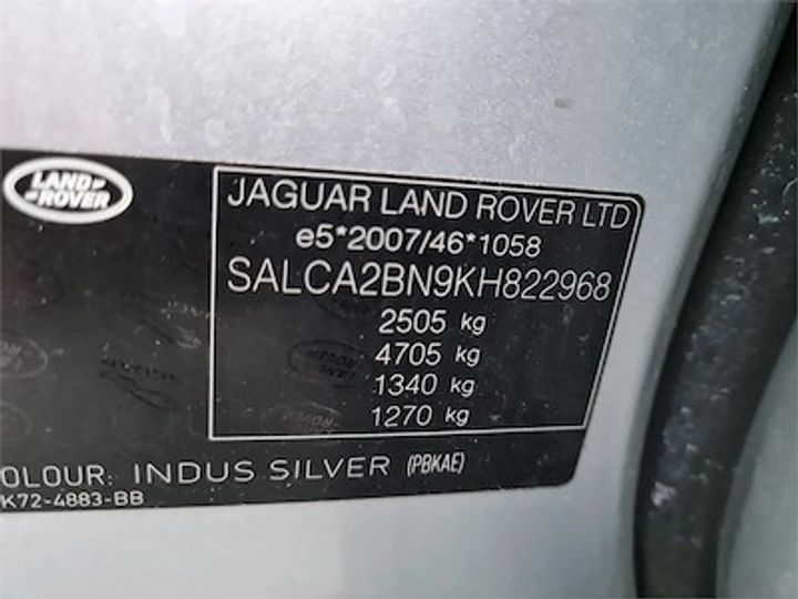 Photo 11 VIN: SALCA2BN9KH822968 - LAND ROVER DISCOVERY SPORT DIESEL 