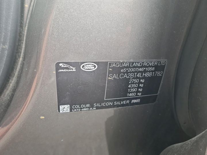 Photo 3 VIN: SALCA2BT4LH881782 - LAND ROVER DISCOVERY SPORT 