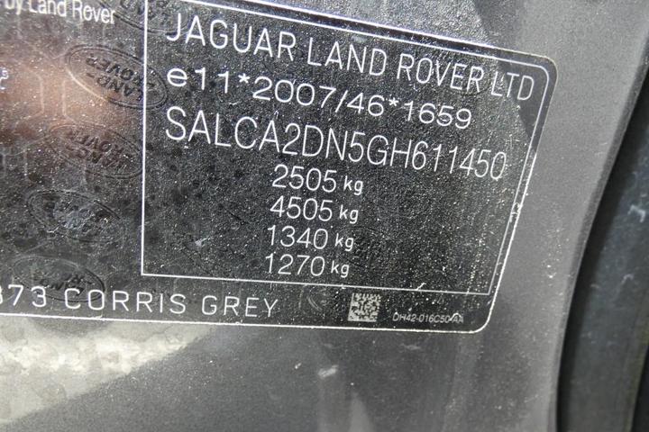 Photo 5 VIN: SALCA2DN5GH611450 - LAND ROVER DISCOVERY SPORT 